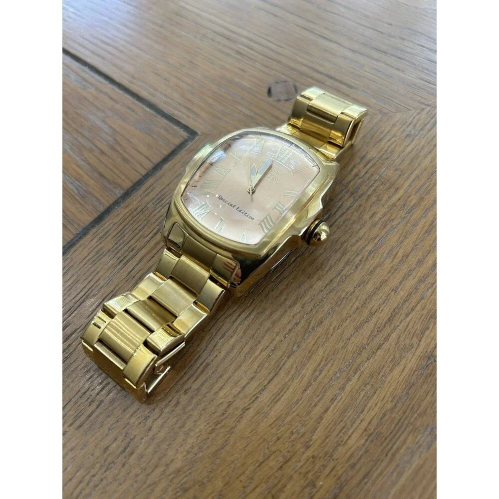 Invicta Lupah Special Edition 39806 Gold Tone Wristwatch 100M Water Resistant